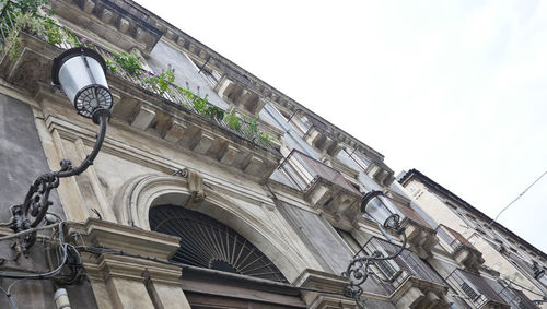 Low angle view of historical building against sky