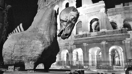 Low angle view of statue