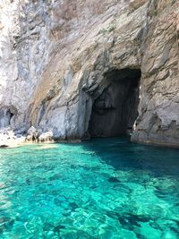 Rock formations by sea