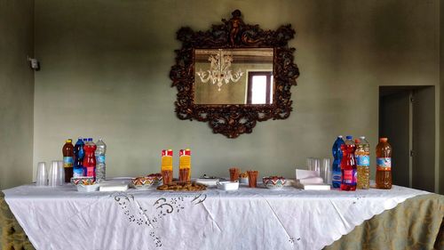 Table and chairs at home