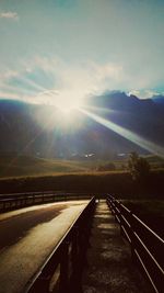 Road passing through landscape