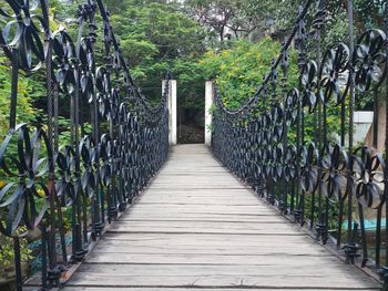 Boardwalk amidst trees