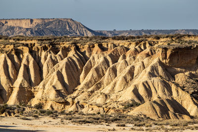 Scenic view of desert against sky