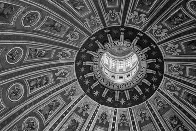 Low angle view of ceiling of building