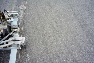 High angle view of construction site