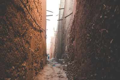 Alley amidst walkway