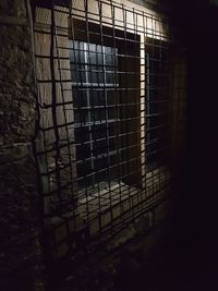 Closed window of building