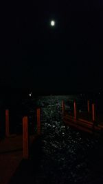 Illuminated city at night