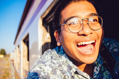 Portrait of smiling young man