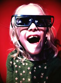 Close-up portrait of woman