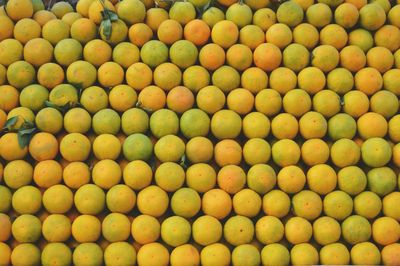 Full frame shot of oranges