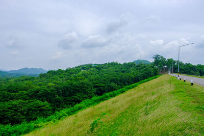 Scenic view of landscape against sky