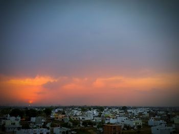 Cityscape at sunset