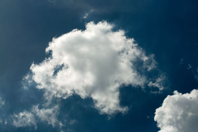 Low angle view of clouds in sky