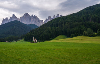 The little church st. johann in ranui, south tyrol.