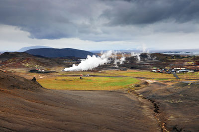 Scenic view of landscape against sky