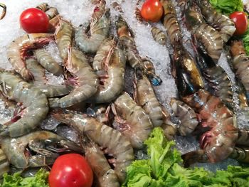 Close-up of fish for sale in market