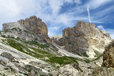 Panoramic view of mountain against sky