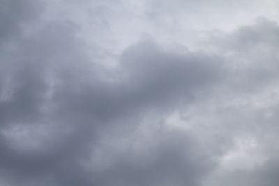 Low angle view of storm clouds in sky