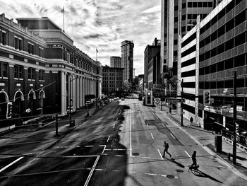 View of city street
