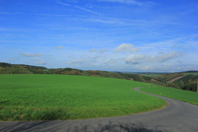 Scenic view of landscape against sky