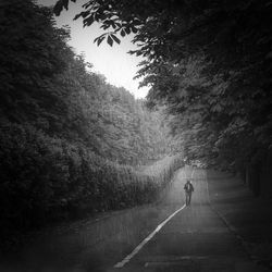 People walking on road