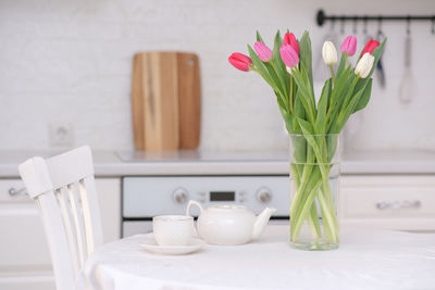 Close-up of potted plant on table