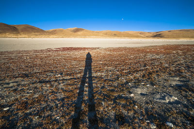 Clean landscape in tibet china.