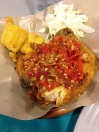 Close-up of food on plate