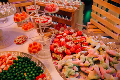 Various fruits for sale in market