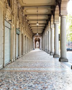 Empty corridor of building