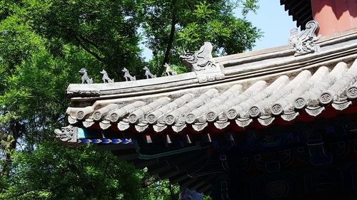 Low angle view of temple