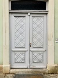 Close-up of closed door