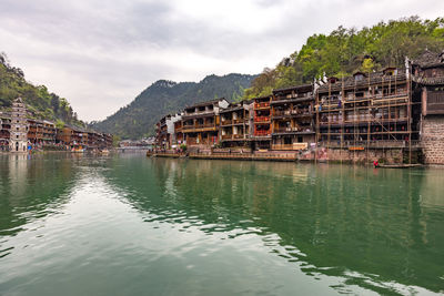 View of buildings at waterfront