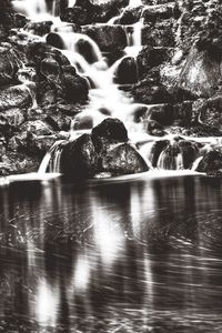 River flowing through rocks