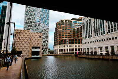 Low angle view of buildings in city of london 