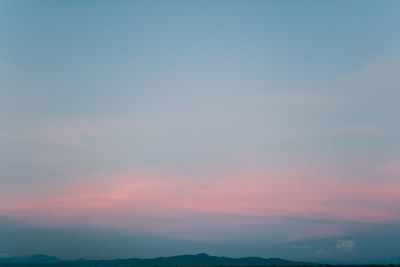 Scenic view of sky during sunset