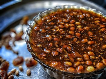 Close-up of ice cream in bowl