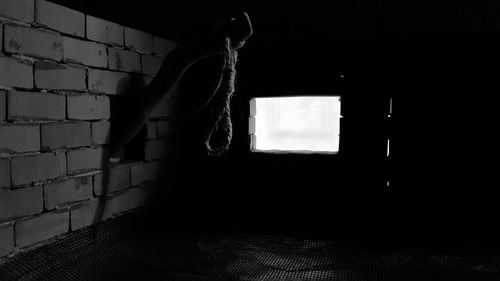 Close-up of window on wall