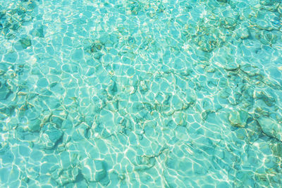 Full frame shot of water in swimming pool