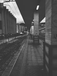 Railroad station at night