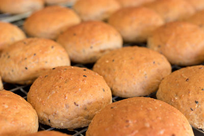 Full frame shot of breads