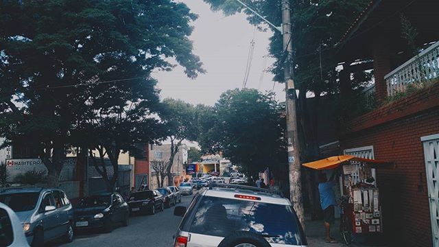 PARKED CARS ON ROAD