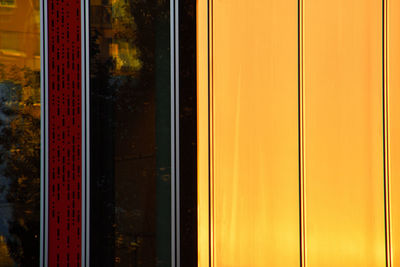 Full frame shot of orange window