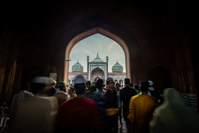 People in temple