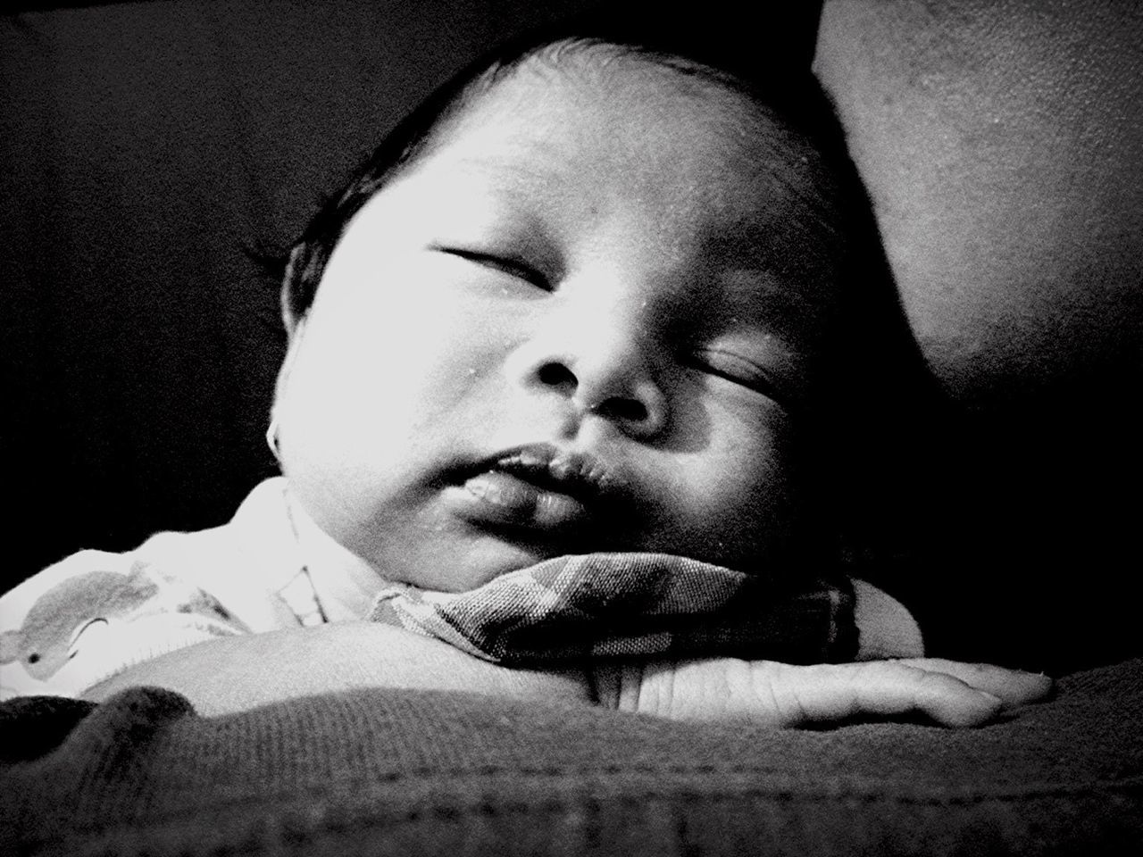 relaxation, indoors, cute, close-up, headshot, innocence, lifestyles, portrait, person, lying down, looking at camera, bed, leisure activity, resting, childhood, sleeping, baby