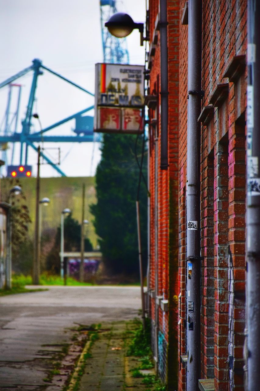 CLOSE-UP OF RED ROAD