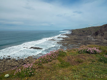 Scenic view of sea against sky