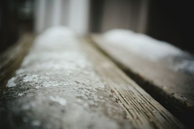 Close-up of wooden plank