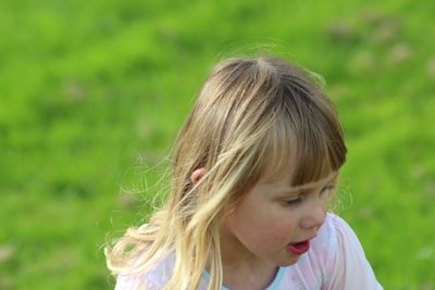 Close-up of girl